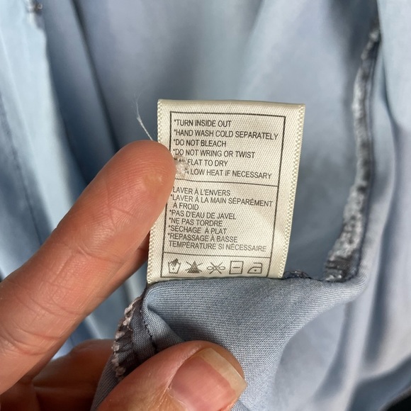 BB Dakota by Steve Madden Gennesse Fray Wrap tencel chambray long sleeve dress - Picture 11 of 11